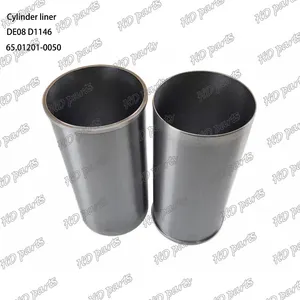 Revestimiento de cilindro DE08 D1146 65,01201-0050 150117-00049 adecuado para piezas de motor Doosan