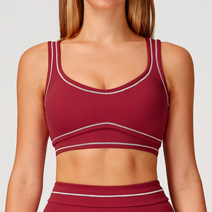 Abbigliamento fitness personalizzato <span class=keywords><strong>da</strong></span> <span class=keywords><strong>donna</strong></span> ad asciugatura rapida, morbido e traspirante, con design a blocchi di colore, <span class=keywords><strong>reggiseno</strong></span> <span class=keywords><strong>sportivo</strong></span> <span class=keywords><strong>da</strong></span> yoga - Product Image 1