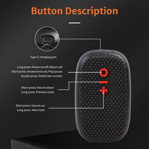 एम 31 ब्लू-दांत स्पीकर, वाटरप्रूफ, क्लिप-ऑन पोर्टेबल छोटे स्पीकर वायरलेस 5.4/बिल्ट-इन माइक/हल्के गोल्फ वर्क पूल के लिए - Product Image 6