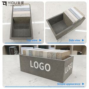 Casing Led tampilan kaca tugas berat dengan batu kotak marmer dan bingkai etalase kustom - Product Image 3