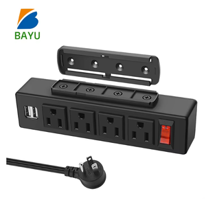 Regleta <span class=keywords><strong>de</strong></span> <span class=keywords><strong>Enchufes</strong></span> Adhesiva Negra para Montar Debajo del Escritorio con Puertos USB, <span class=keywords><strong>Enchufes</strong></span> <span class=keywords><strong>de</strong></span> Escritorio Extraíbles, Enchufe Múltiple para Hogar y Oficina - Product Image 3