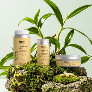 Eco Friendly <b>Pill</b> Jar Metal Aluminum <b>Pill</b> Jar Moisture Proof Aluminum <b>Containers</b> for Capsule Vitamina C Capsulas - Product Image 1