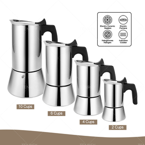 Cafetière <span class=keywords><strong>italienne</strong></span> Tenrey Percolator 2/4/6/10 tasses, cafetière expresso <span class=keywords><strong>italienne</strong></span> en acier inoxydable, cafetière moka - Product Image 5