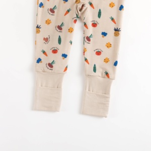 ミオジン卸売ストレッチバンブーベビー寝巻き：在庫ありダブルジッパーロンパース、複数GSM＆カスタムロゴ入り、ベビーブティック向け - Product Image 4