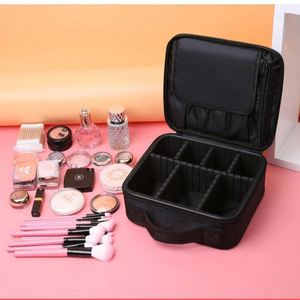 Small Professional Compartment Cosmetic Bag, Portable, Simple and Elegant Korean Style Travel Storage Bag - Product Image 2