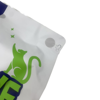 Bolsa de papel personalizada con cierre de cremallera plana para embalaje de aperitivos y galletas de papel con logotipo para embalaje de aperitivos