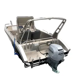 New Designed Hot Selling All Welded Aluminum Centre Console Fishing Boat With Bow Step Storage Box For Sale