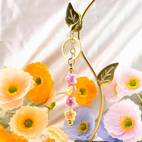 Kit de fabrication de porte-clés à perles en vrac, accessoires vierges pour femmes et hommes, avec fermoir mignon en forme de barre ou mousqueton, pour loisirs créatifs DIY