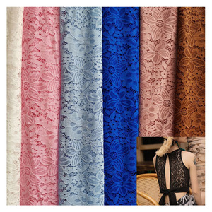 Tela de Encaje Elástico a Precio de Fábrica, Encaje de Nailon con <span class=keywords><strong>Amoniaco</strong></span>, Encaje Calado <span class=keywords><strong>para</strong></span> Trajes de Baño Infantiles, Ropa Interior, Tela de Encaje - Product Image 1