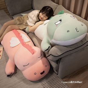 Almohada de dinosaurio de peluche para niñas, juguete para abrazar, de 5 a 7 años, relleno de esponja suave, regalo para la mesita de noche - Product Image 4