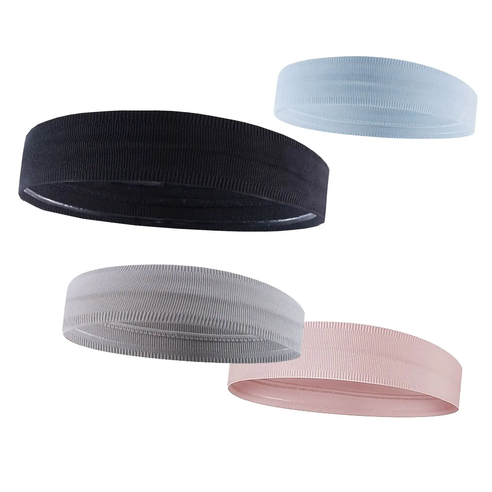 DOMOHO Silicone Anti-Slip Sweat Absorption Hairband for Yoga Fitness   Running Sweatband Customizable with Printable Logo