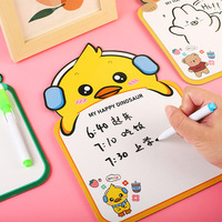 Mini dessin animé tableau blanc marqueur ensemble mignon conception tableau blanc suspendu effaçable planche à dessin