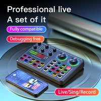 Kit audio professionnel pour diffusion en direct - Carte son + Ensemble de microphones + Interface audio de studio, idéal pour la diffusion en ligne