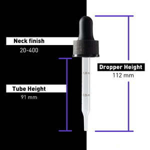 Flacon compte-gouttes en verre givré noir mat de 1 oz pour sérums d'huiles essentielles avec logo personnalisé et bouchon compte-gouttes noir - Product Image 4