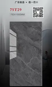 Hot Selling 300x300 750x1500mm Full Body Marble Look Dark Light Grey White Glossy Polished Glazed Porcelain Flooring Tiles