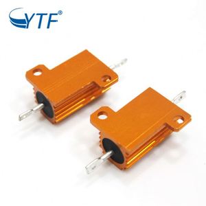 Resistore di Frenatura RX24 in Alluminio Dorato 25W 15R, Componente Elettrico ad Alta Potenza - Product Image 4