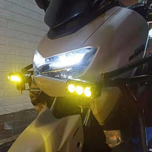 Luz Láser para Motocicleta, Foco LED, Luz de Trabajo Externa de Doble Color y Triple Lente, Lámpara Modificada para Luz Alta/Baja - Product Image 6