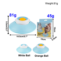 Jouet pour animaux de compagnie, balle rotative antidérapante, écologique, durable, portable, pour l'entraînement des chiens et des chats, plaque à lécher, distributeur de nourriture lent