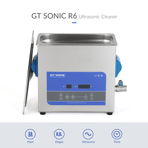 Nettoyeur à ultrasons industriel GTSONIC R6 pour disques vinyles, capacité 6L, en acier inoxydable, 110V 3600W, transducteur à ultrasons à bouteille, en promotion - Product Image 5