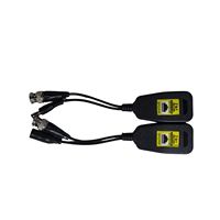 1 Par de Baluns Pasivos UTP 2 en 1 de 8MP 4K para Video y Alimentación, 300M, Conector RJ45 para Sistemas de Cámaras de Seguridad CCTV Analógicas AHD TVI CVI