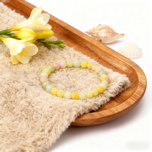 بيع بالجملة سحر الطبيعية الملونة الشفاء اليشم الأحجار الكريمة مطرز سوار مطاطا الأزياء والمجوهرات سوار مجموعة للهدايا - Product Image 4