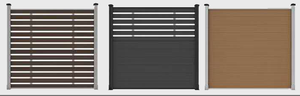 Clôture de jardin en WPC, design traditionnel, extérieur, imperméable, écologique, installation facile, panneaux de clôture composites pour murs extérieurs, autres - Product Image 2
