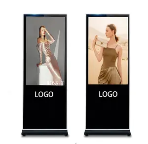 55屋内デジタルサイネージとディスプレイ新しい広告液晶タッチスクリーン43505565インチ商用スクリーンフロアスタンディングキオスク