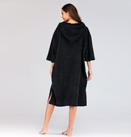 Serviette à capuche en microfibre tricotée pour adulte, personnalisable avec logo, absorbante, séchage rapide, peignoir de change compressé, ponchos de plage et de surf toutes saisons