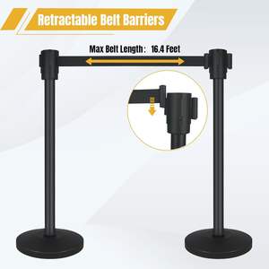 Poteau <span class=keywords><strong>de</strong></span> signalisation Easy Connect pour la gestion des foules, idéal pour les aéroports et les centres commerciaux - Product Image 4