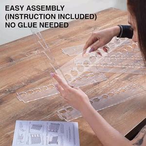 <span class=keywords><strong>Acrylic</strong></span> dầu thủ công sở thích sơn trạm móng tay sơn dầu tổ chức giá cho các nghệ sĩ hiển thị giá - Product Image 3