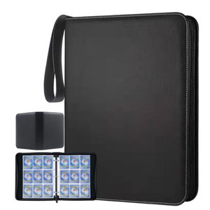 Album photo à fermeture éclair en cuir PU pour le baseball, pour cartes à collectionner, protège-cartes, classeur à 9 pochettes, 900 cartes - Product Image 1