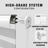 Persianas Modernas de Poliéster para Oficina, Cortinas Inteligentes Eléctricas con Protección Solar para Dormitorio, Anti-UV, Duraderas, Tamaño Personalizado