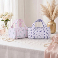 Petit sac à imprimé floral, portable, mignon, mini, idéal pour transporter et sortir, pour les cosmétiques
