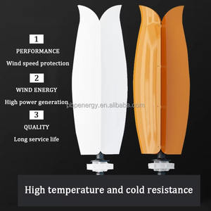 Aerogenerador de Eje Vertical de 12v 24v 48v 500W con Diseño Floral, 1kw 2kw 3kw, Funcionamiento Silencioso para Soluciones Energéticas Residenciales en Techos - Product Image 2