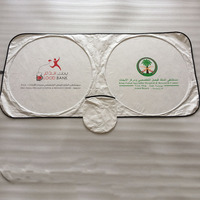 Nouveau matériau Tyvek Durable pare-soleil de voiture blocs pliables soleil, chaleur et rayons UV avec logo imprimé écran solaire automobile