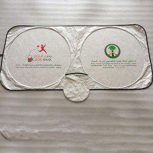 Nuovo materiale Tyvek durevole parasole <span class=keywords><strong>auto</strong></span> blocchi pieghevoli <span class=keywords><strong>sole</strong></span>, calore e raggi UV con Logo stampato schermo solare automobilistico - Product Image 3