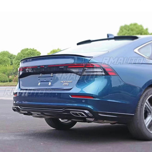 Accessoires automobiles compatibles avec Honda Accord Berline 2023 2024, toute nouvelle 11ème génération, Aileron de coffre arrière en fibre de carbone noire ABS - Product Image 5