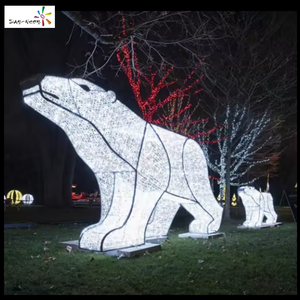 Guirlandes lumineuses de Noël extérieures LED, motif ours géant, IP44, pour décoration extérieure - Product Image 2