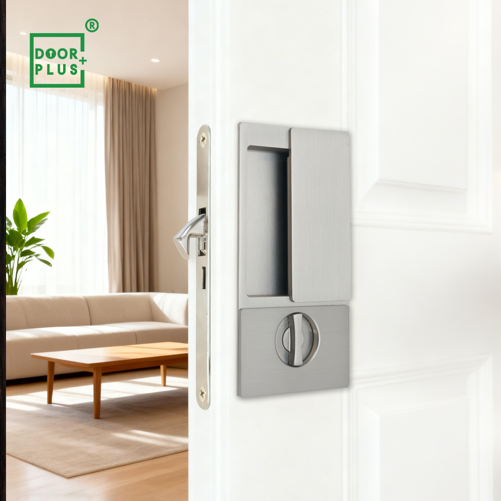 sliding door handle lock slim profile 40