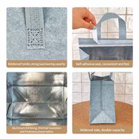 Sacs isothermes portables personnalisables avec logo, en non-tissé, doublés de papier d'aluminium jetable, pour boissons et bubble tea