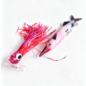 Leurre de pêche Ballyhoo en PVC imprimé, 122g, 10 pouces, pour la pêche en eau salée et la pêche à la ligne, équipé d'hameçons <span class=keywords><strong>VMC</strong></span>, de lignes de 1,2 mm et 1,8 m - Product Image 2