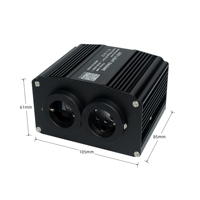 Kit de plafonnier 18W à double port RGBW 2 en 1, effet scintillant et étoile filante, pour la décoration de voiture / maison avec contrôle par application