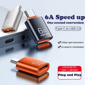 OEM nóng bán hợp kim nhôm mô hình <span class=keywords><strong>USB</strong></span> 3.0 nữ để Loại C nam sạc hỗ trợ 6A sạc dữ liệu OTG chức năng. - Product Image 2