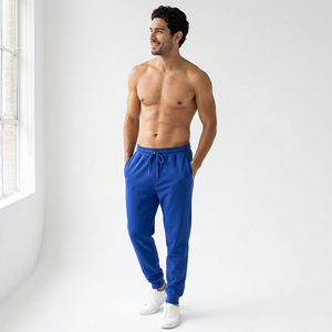 Pantalones Deportivos de Algodón 100% para Hombre, Corte Regular, Tejido de Punto, para Gimnasio y Entrenamiento, Directo de Fábrica, Proveedor OEM - Product Image 1