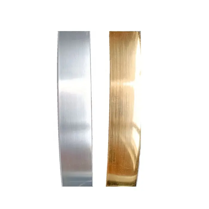 Mirror Gloss/Metallic Brushed Golden pvc edge banding tape trim strip for living room sofas and Furniture Accessories