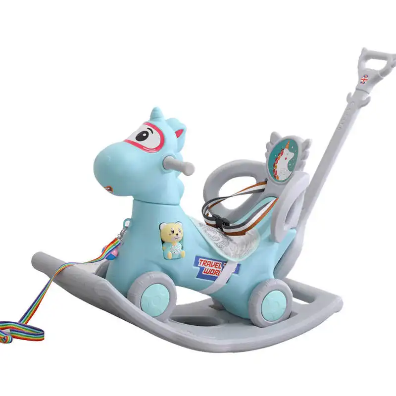 Aji Toy Horse-caballo De juguete De seguridad para niños, pequeño poni, Cavalinho De Brinquedo, shommelpaard, balancín