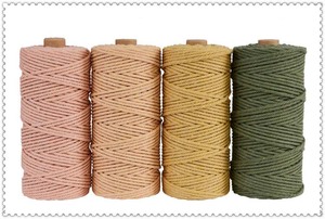 Corde tressée en gros 2mm 3mm 4mm 5mm Fil <span class=keywords><strong>de</strong></span> coton pour pompons - Product Image 4
