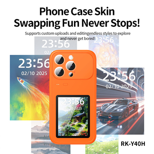 Coque de téléphone intelligente à technologie de pointe pour divertissement quotidien : Écran coloré à style infini + Projecteur selfie arrière + Mini-jeux + Synchronisation des notifications - Product Image 3