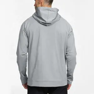 Free Sample Men's Relaxed Athletic Fit Crossover Hoodie Sweatshirts Pullover Hoodie