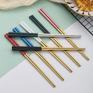 Изготовленные на заказ металлические суши Корея японские палочки для еды